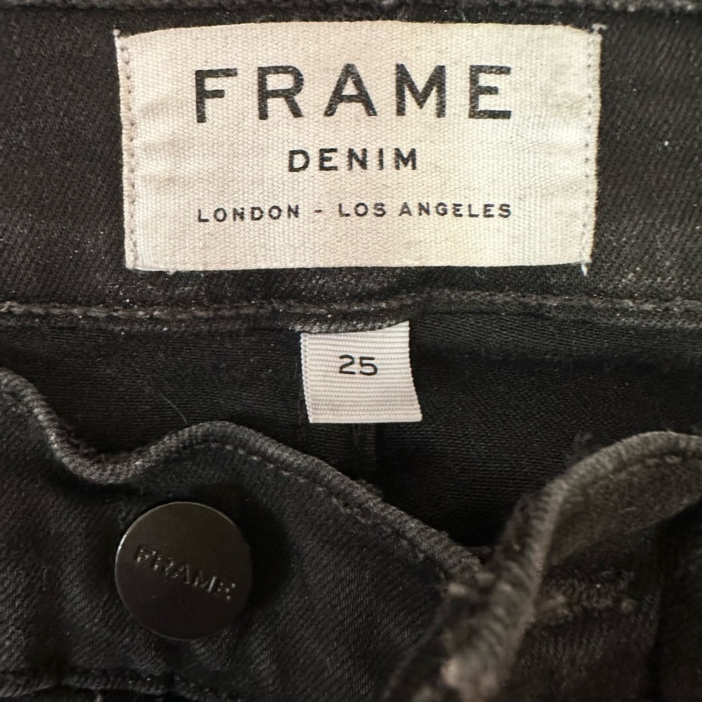 Frame Denim Classic Black Pants
